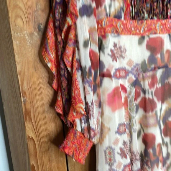 Anthropologie Akemi + Kin Alari ruffled long sleeve Maxi Dress